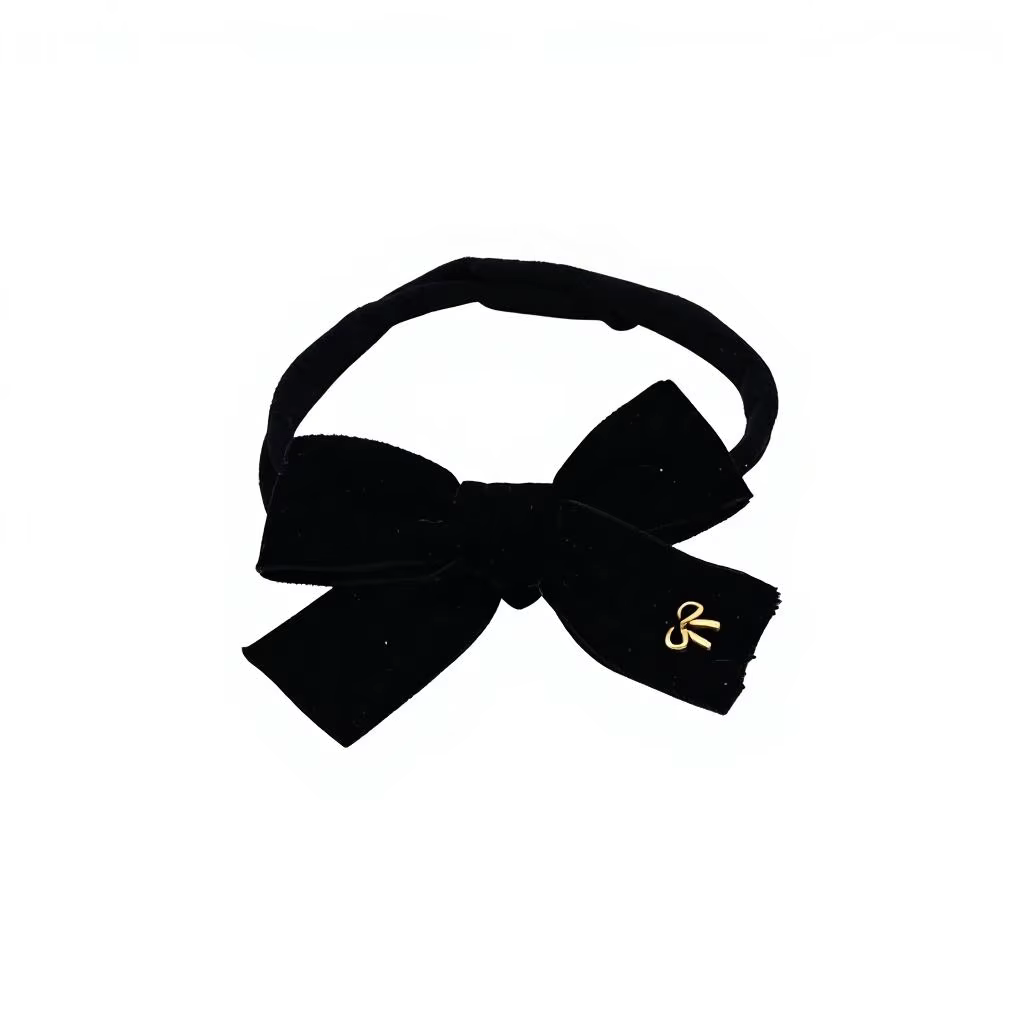 Black Nylon Bow Headband – Ali Picks AW26