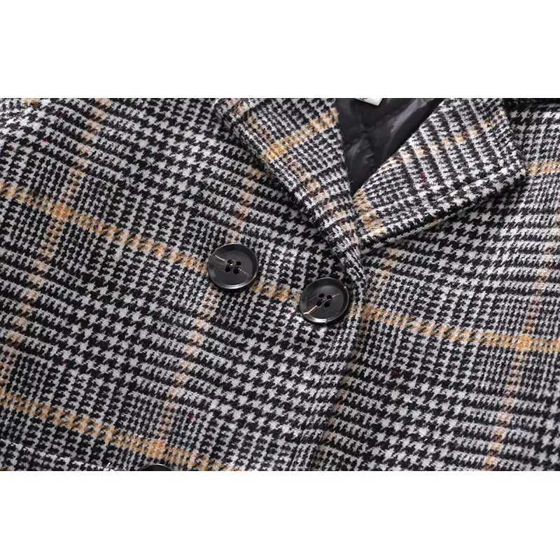 Boys' Plaid Long Trench Coat — image 6