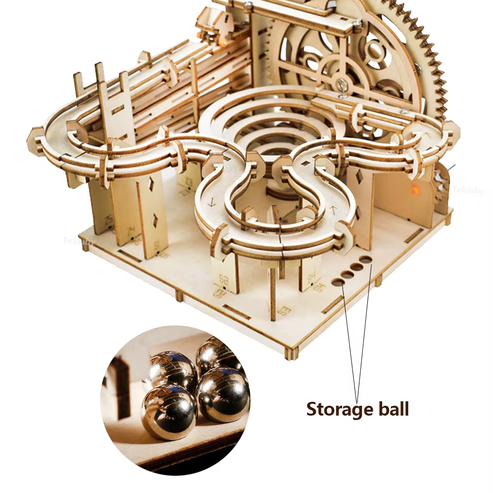 3D Wooden Marble Run Puzzle – Without box — image 4