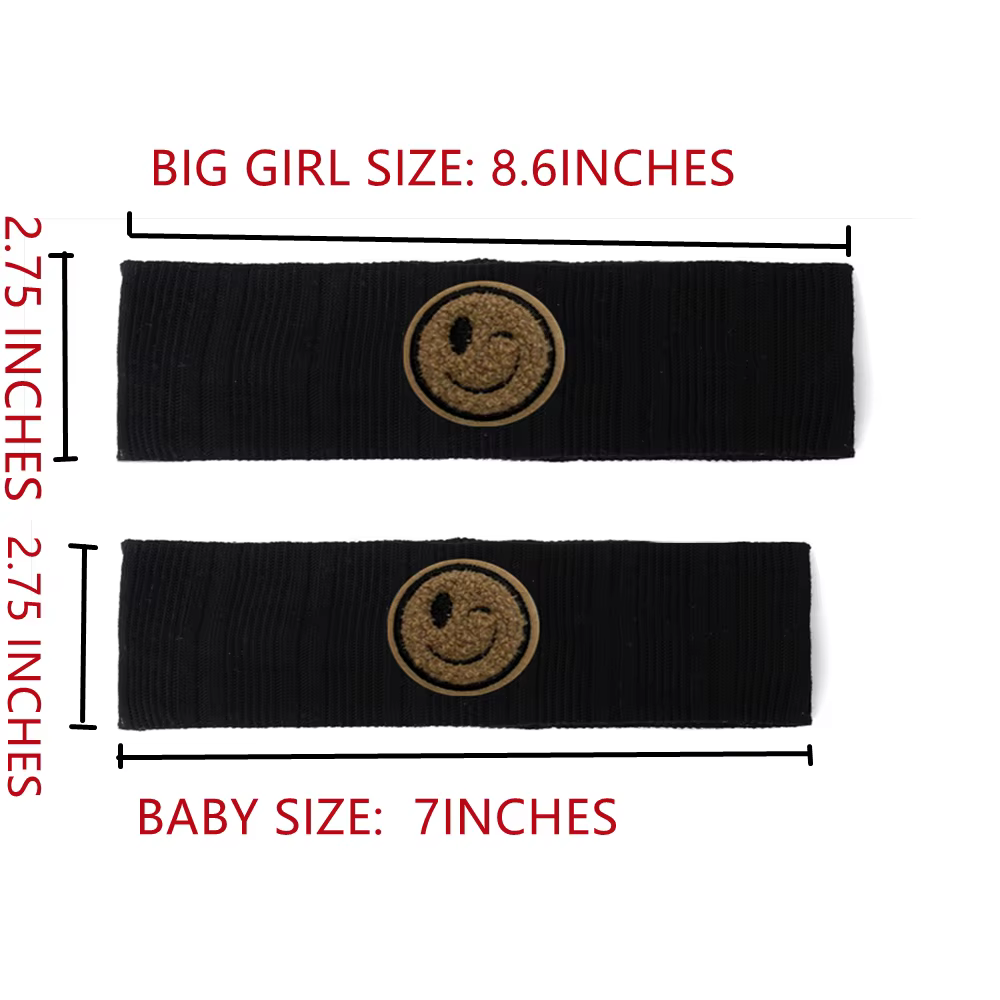 Girls’ Patch Headband – Style BURGUNDY — image 2