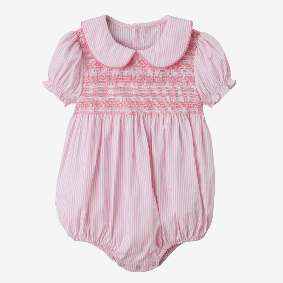 Blue & Pink Smocking Collection – Pink Baby Girl