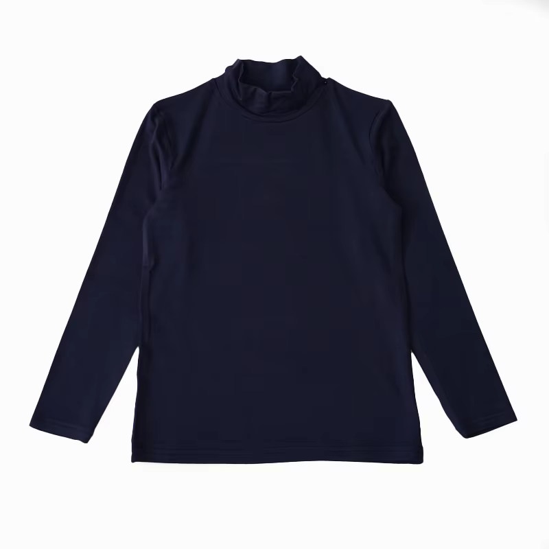 Woodland Plaid Collection navy mock top – Ali Plus AW26