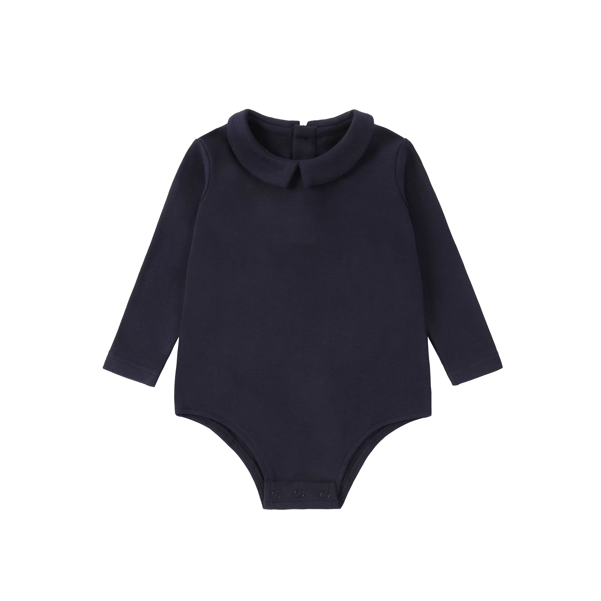 British Knit Coordinate Collection – Navy Modal Romper