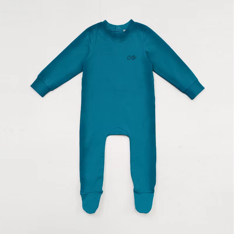 Dusk Dye Boys Teal Baby Stretchie – Ali & Co Dusk Dye AW26