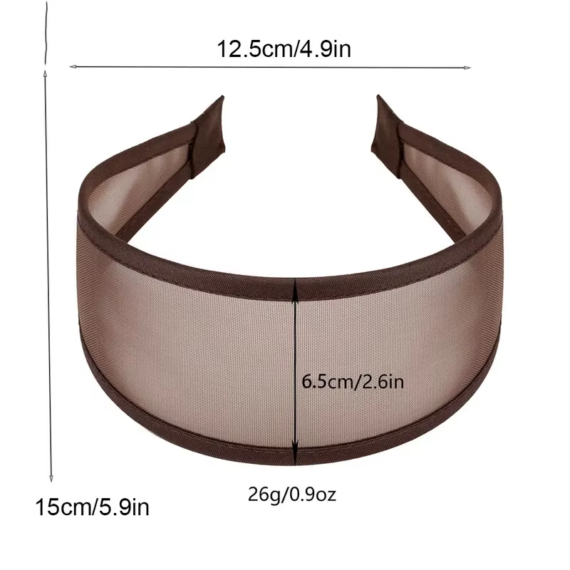 Non-Slip Breathable Wide Mesh Headband Hair Hoop Soft Fabric — image 2