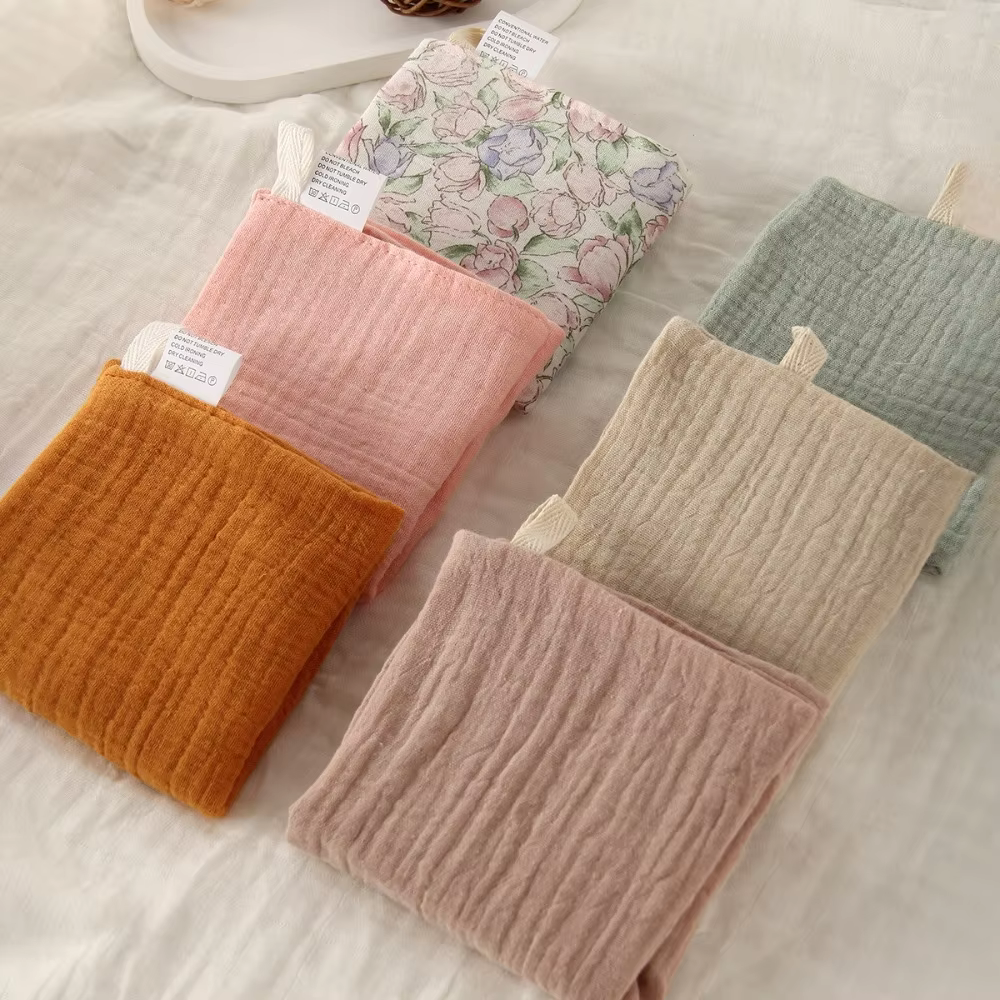 6-Layer Cotton Baby Washcloth Set — image 2