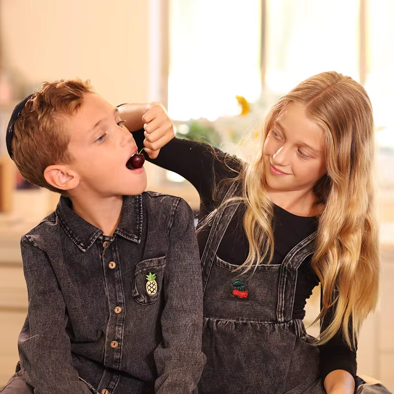 Black Denim Family – Girls Skirt — image 3