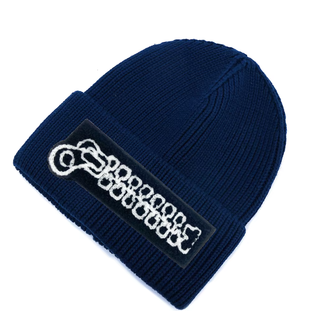 Baby Zip-Detail Knit Beanie — image 2
