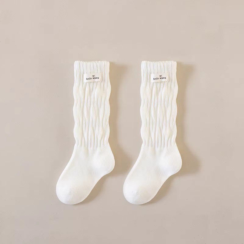 Retro Cotton Knee-High Socks