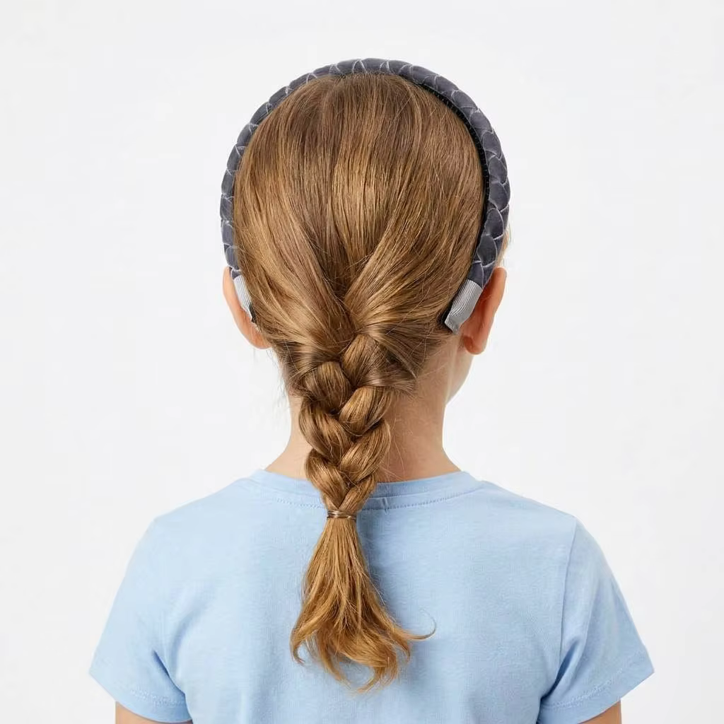 White Mini Velvet Bow Clip — image 2