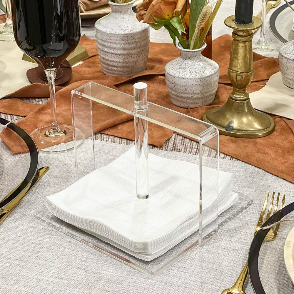 Clear Lucite Napkin Holder — image 3