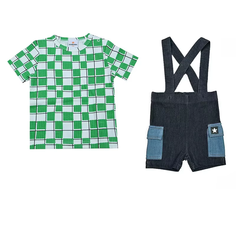 Patchwork Denim Set Tee – Boy Set