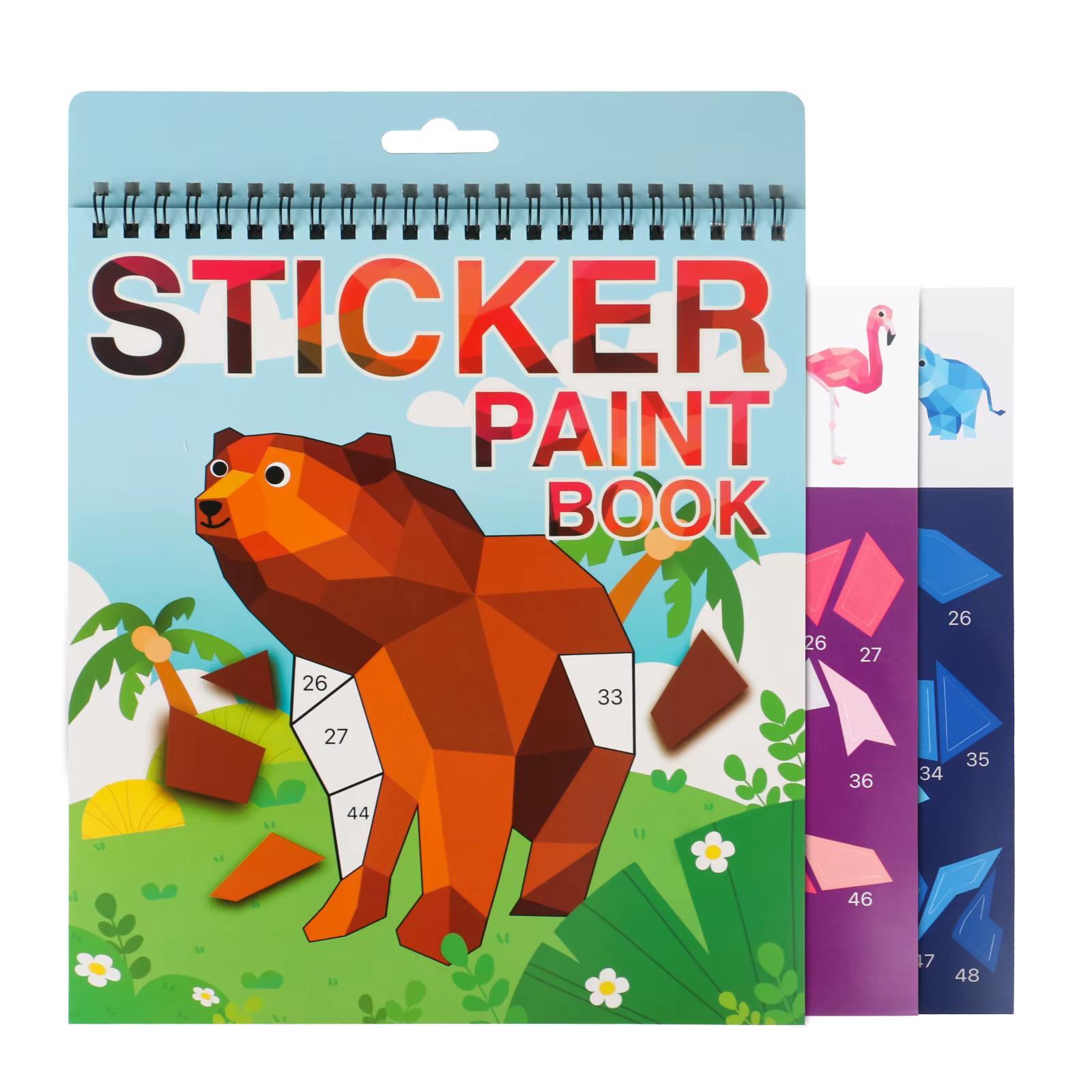 Sticker-by-Number Activity Book – Animal