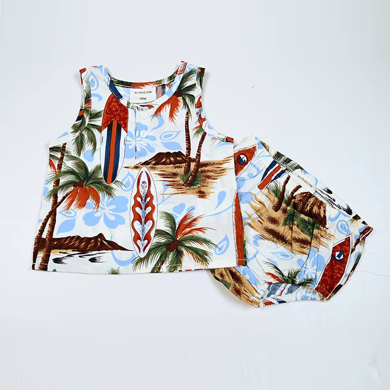 Red Denim Collection – Boy Shirt And Brief