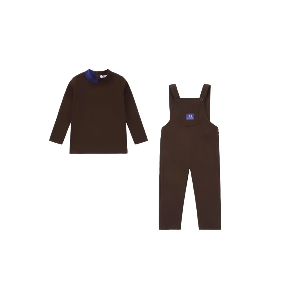 Chocolate Brown Corduroy – Baby Boy Jersey Set – Ali Picks AW26