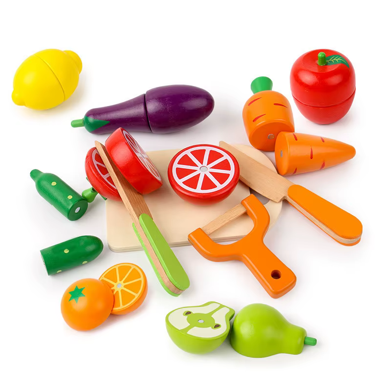 Wooden Cutting Food Set