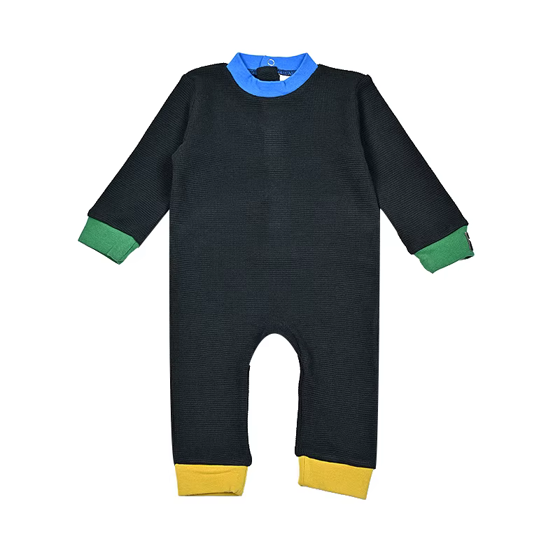 ColorPop Chic Waffle Knit – Baby Romper