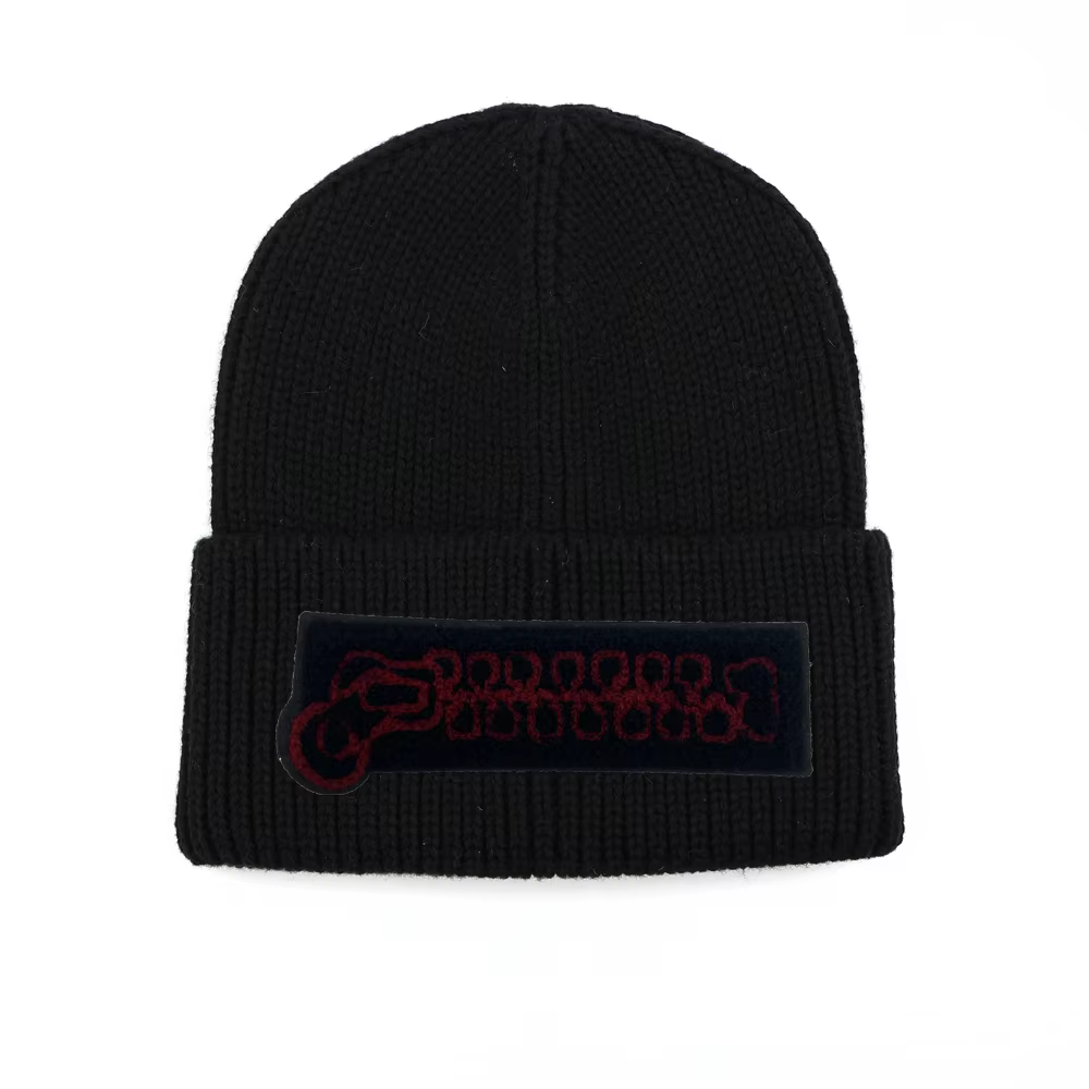Baby Zip-Detail Knit Beanie — image 3
