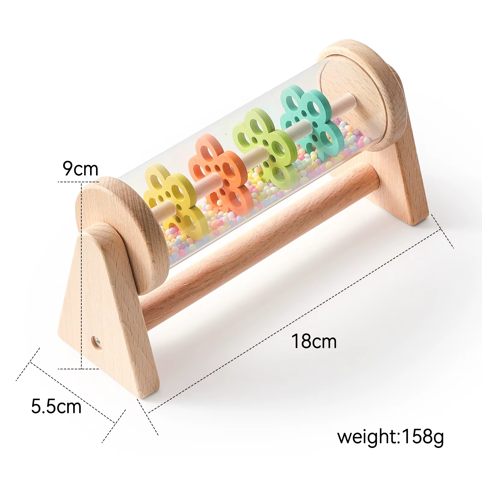 Wooden Rolling Rainmaker