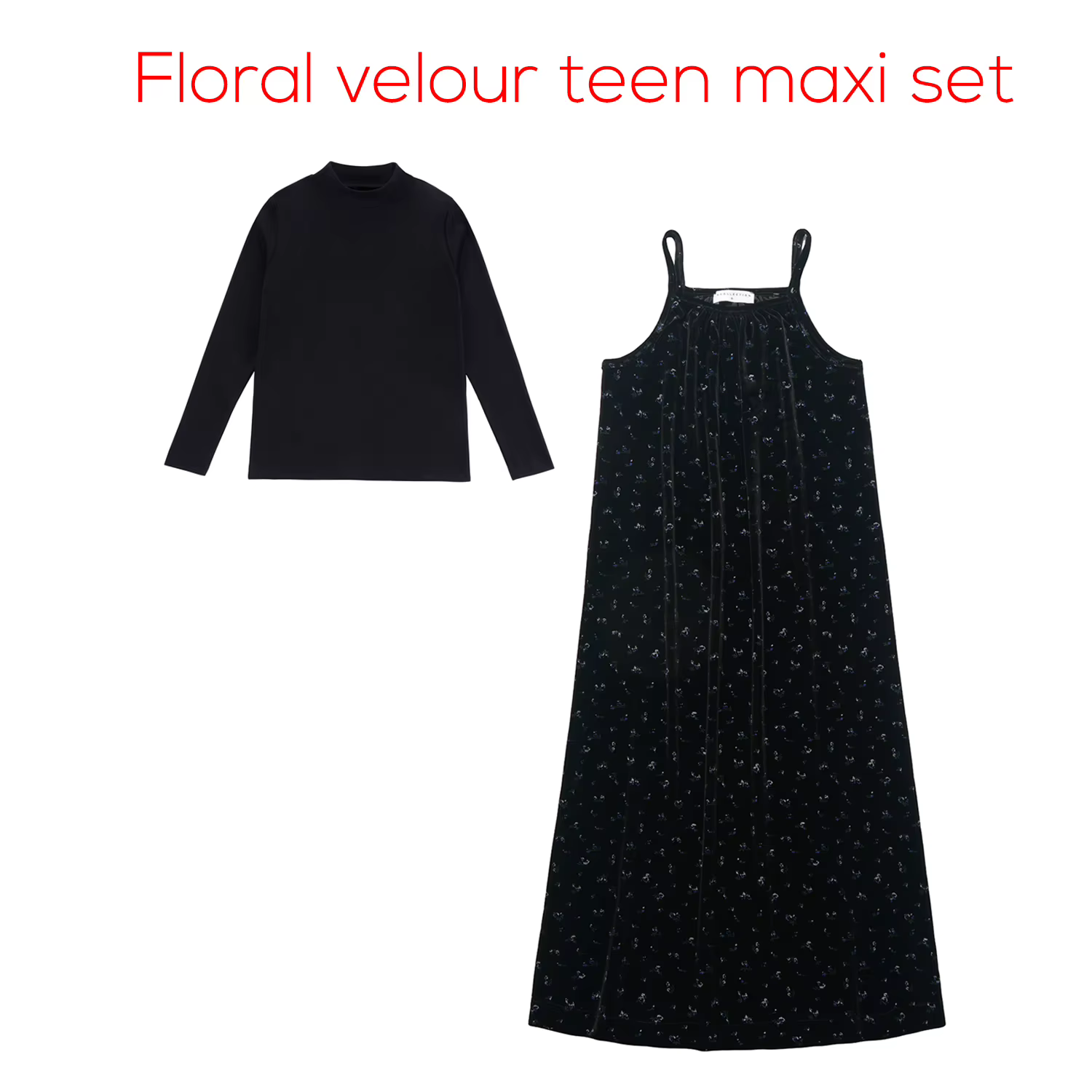 Teen Set Collection – Floral Velour Set – Ali Specials AW26