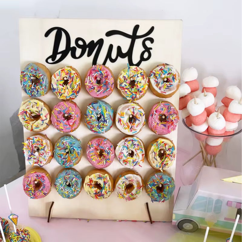 Wooden Doughnut Display Wall — image 4
