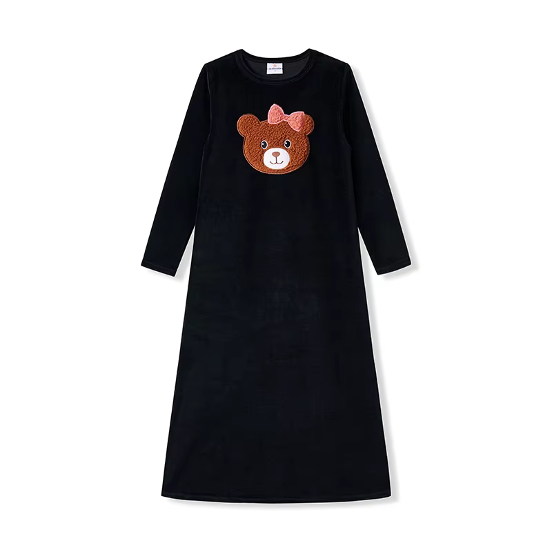 Snuggle Bear Pajamas – Girl Maxi Dress