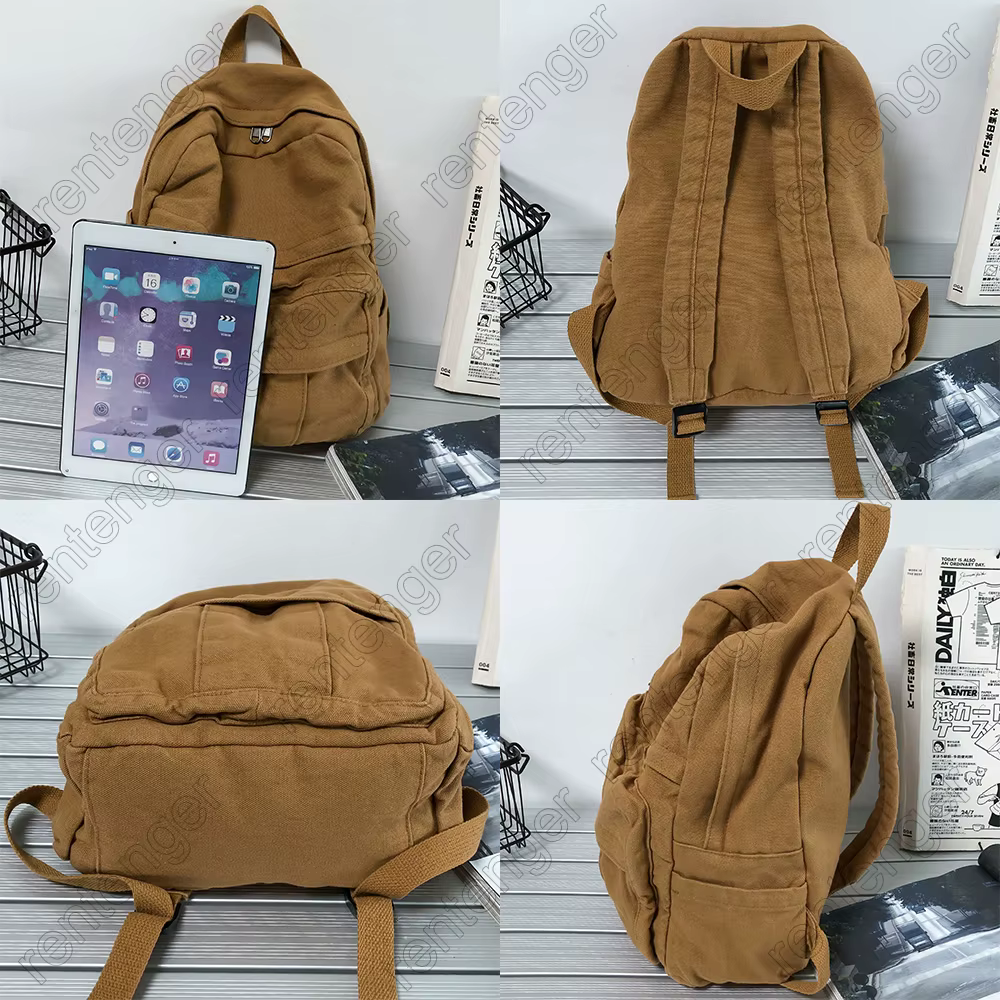 Vintage Fabric School Bag — image 6