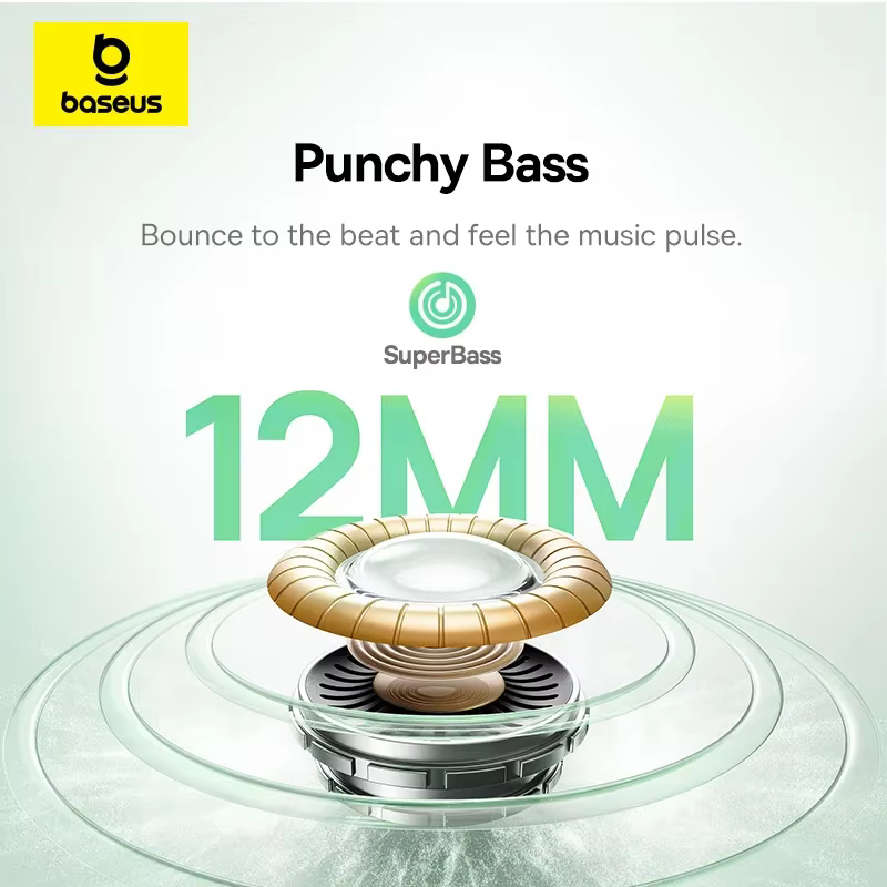 Baseus Noise-Cancelling Earbuds – White — image 3