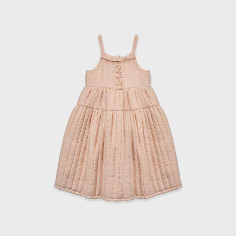Girls' Blush Pinafore Dress