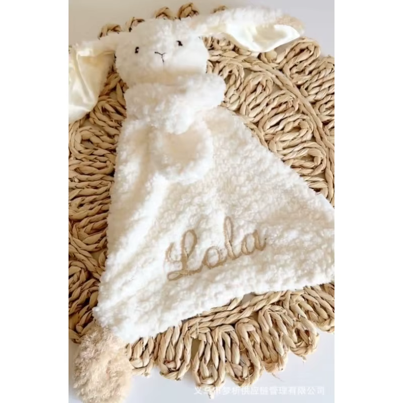 Personalised Rabbit Burp Cloth — image 2