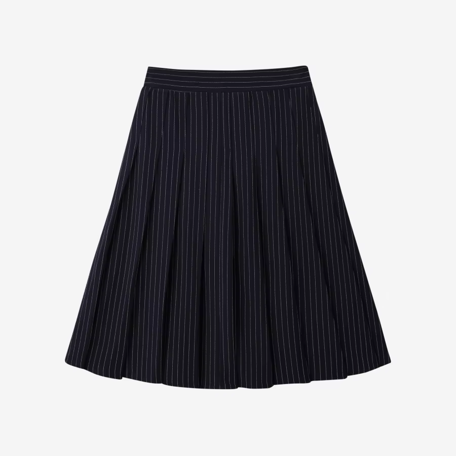 Pinstripe Collection – Navy Skirt