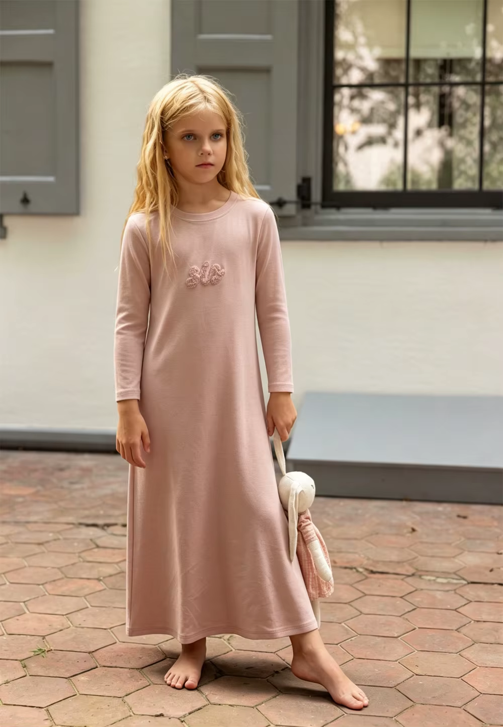 Sibling Loungewear Collection – Girl Pink Romper — image 5