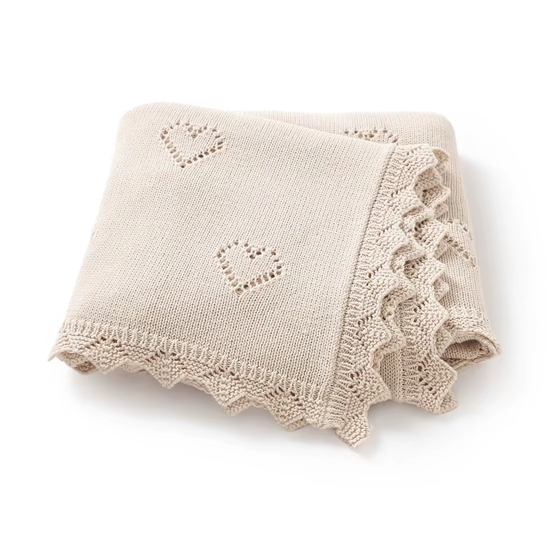 Knitted Cotton Baby Blanket