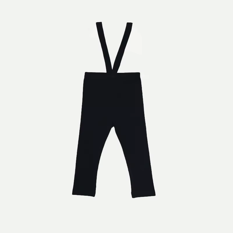 Essentials Collection – Black Ribbedoveralls