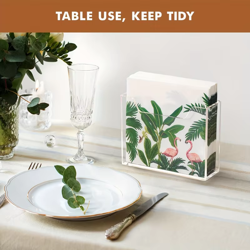 Clear Acrylic Tissue & Napkin Holder — image 3