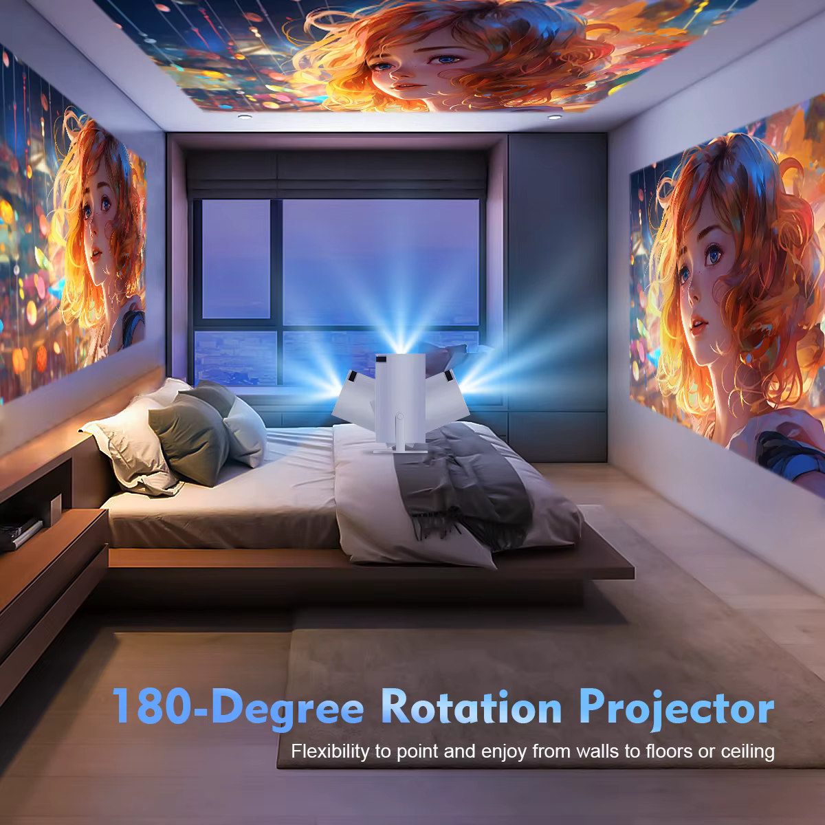Mini Smart Projector (UK plug) – HY300-G — image 4