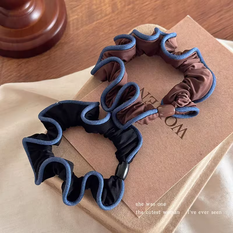 Solid High Elasticity Hair Ties Rope Ponytail – 2-Piece Set
