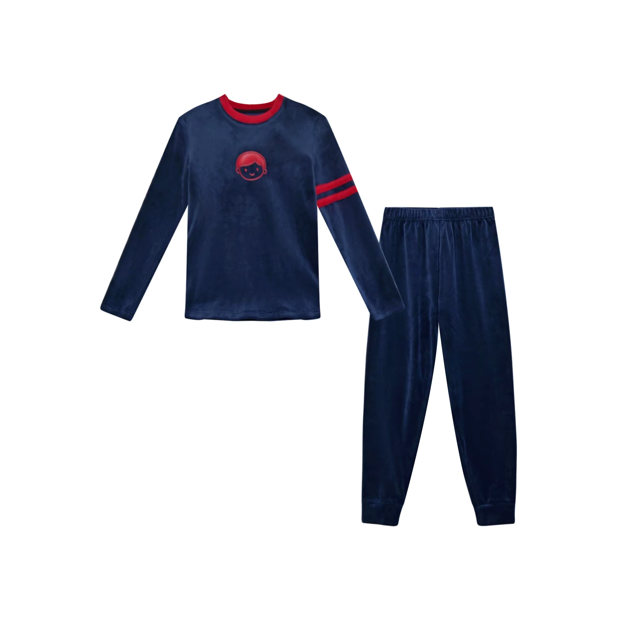 Velour Pajamas – Boy Blue Pajamas Set – Ali Mali AW26