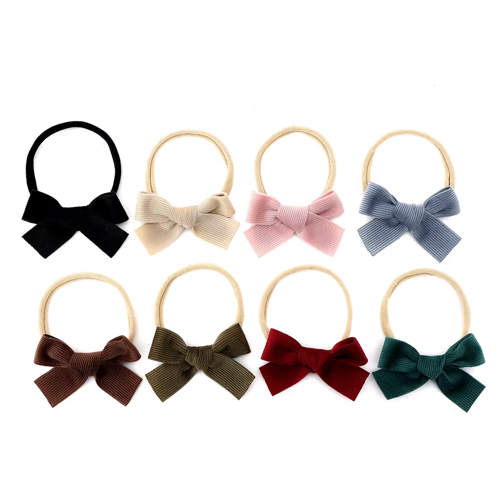 Plaid Velvet Bow Headband