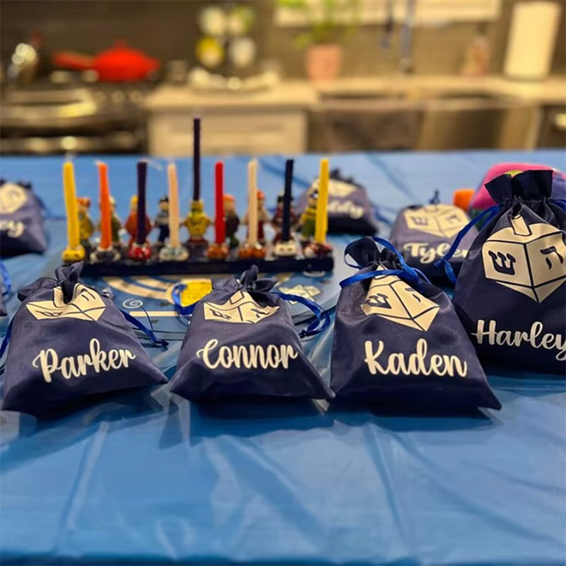 Personalised Dreidel Gift Bags – 4 Pack — image 2
