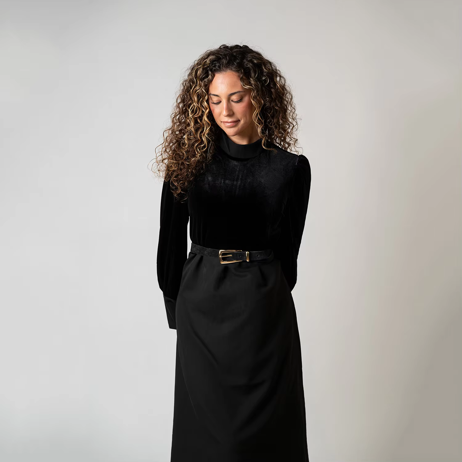 Velvet Patchwork Dress — image 7
