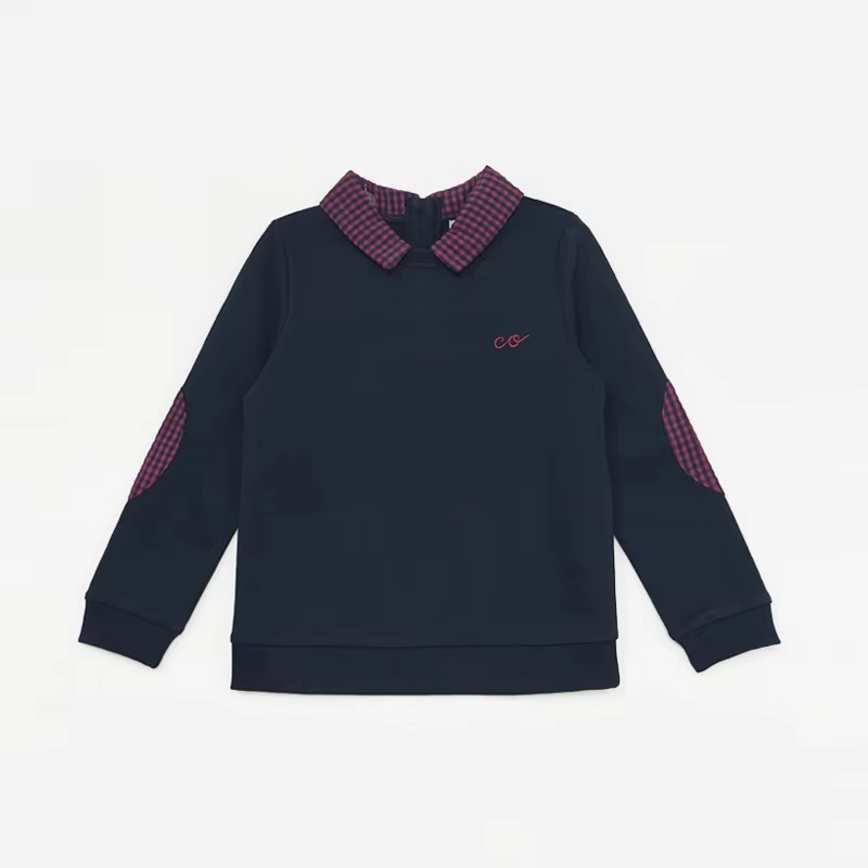 Checked Charm Boys Patch Sweatshirt – Ali & Co Checked Charm AW26