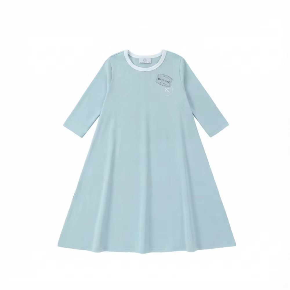 Ringer Stamp Jersey Cotton Collection – 3qtr Sleeve Dress