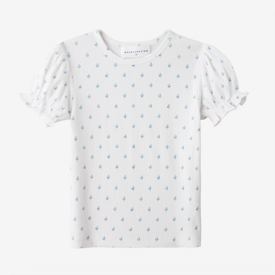 Blue Denim Collection – Blue Floral Short