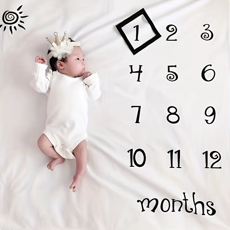 Baby Milestone Photography Backdrop