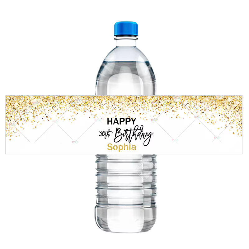 Personalised Gold Bottle Labels — image 5