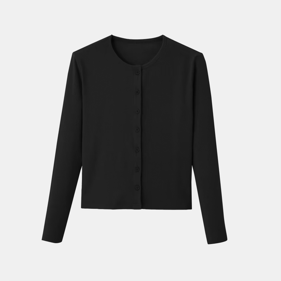 Pinstripe Collection – Black Cardigan – Ali Specials AW26