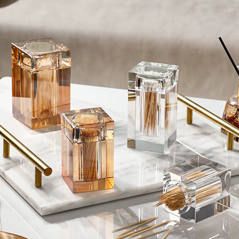 Crystal Glass Toothpick Holder — image 2