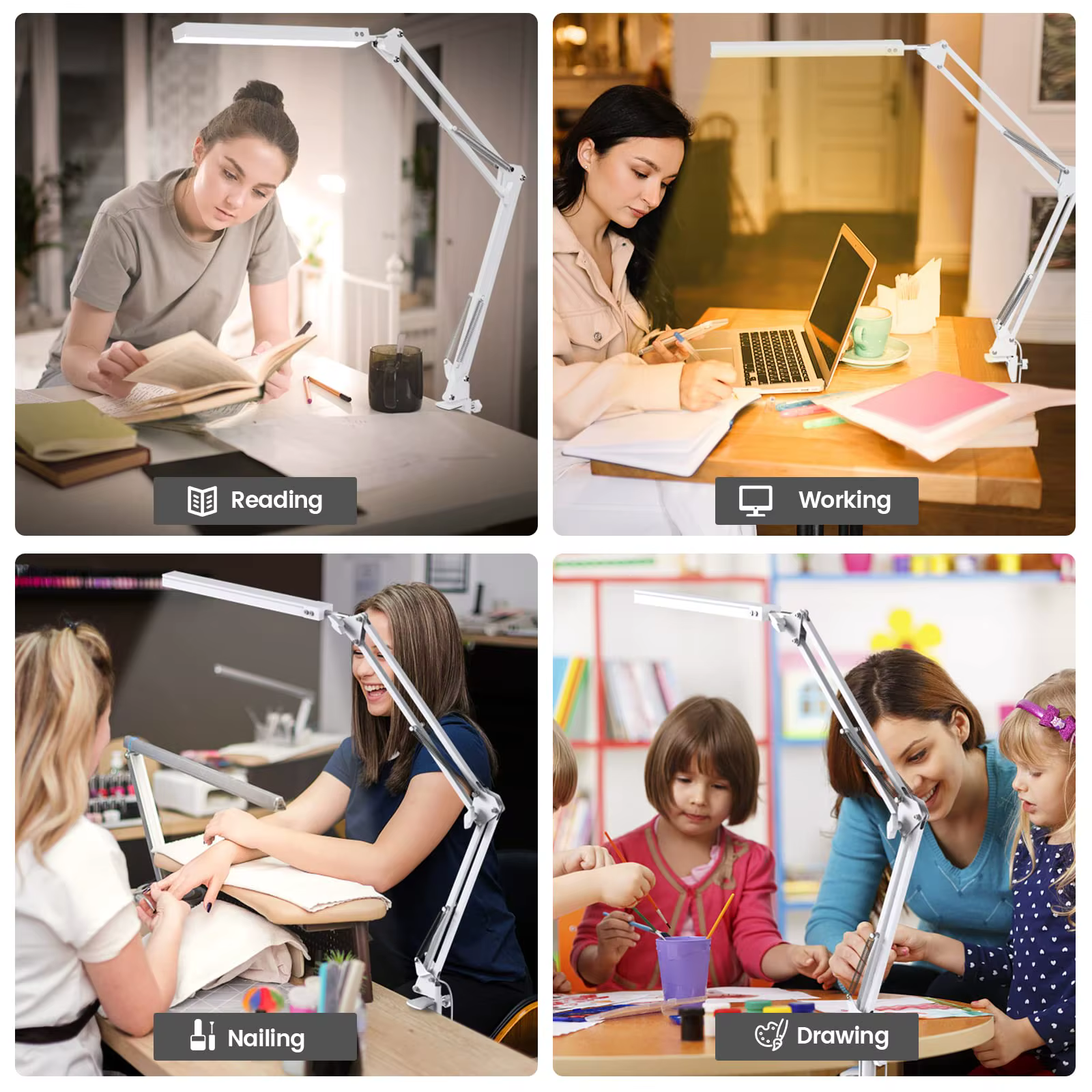 Long-Arm Clamp Desk Lamp — image 3
