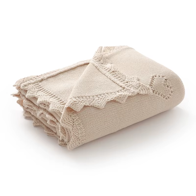 Knitted Cotton Baby Blanket — image 2